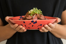 画像をギャラリービューアに読み込む, 安藤寛泰 HIROYASU ANDO splash red variation bowl L