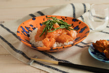 画像をギャラリービューアに読み込む, 安藤寛泰 HIROYASU ANDO splash orange variation bowl L